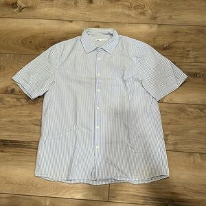 Zara Mens Striped Short Sleeve Shirt